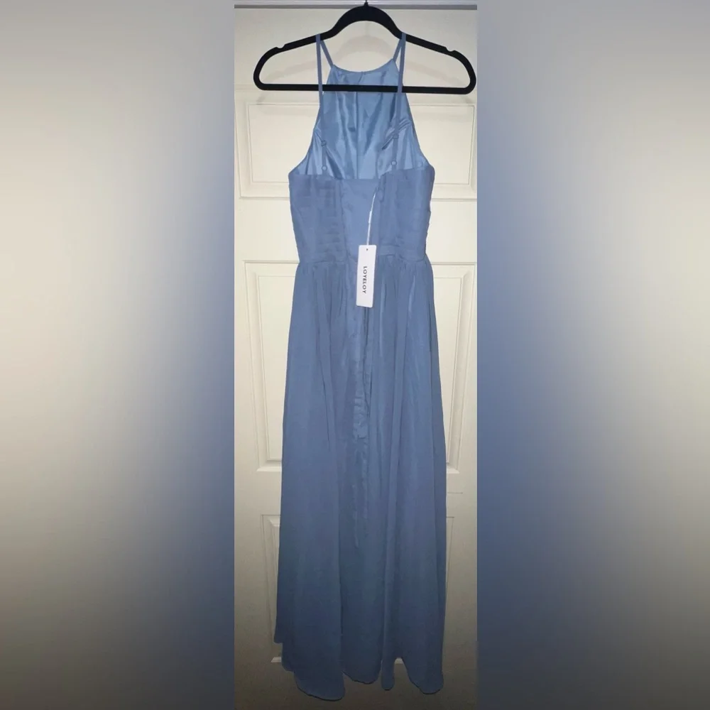 Loyeloy Halter Sleeveless Floor Length Chiffon Dress - Picture 6 of 7